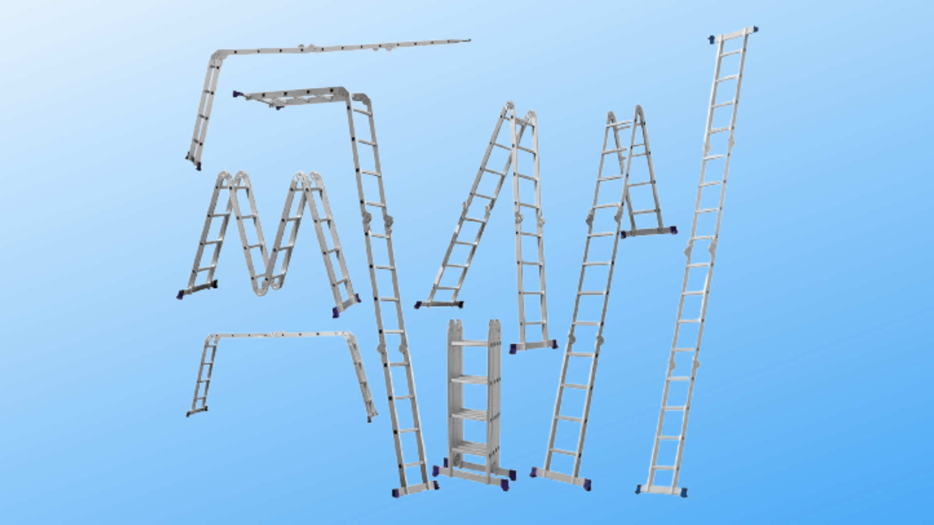 escada articulada configuracao