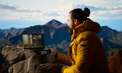 Internet rápida na natureza