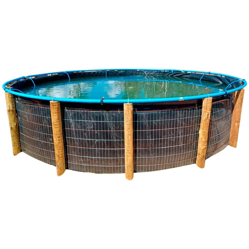 Geomembrana PEAD 100 mil litros com flange inox: veja specs, durabilidade de 20 anos, prós, contras e se serve para o seu projeto de piscicultura.