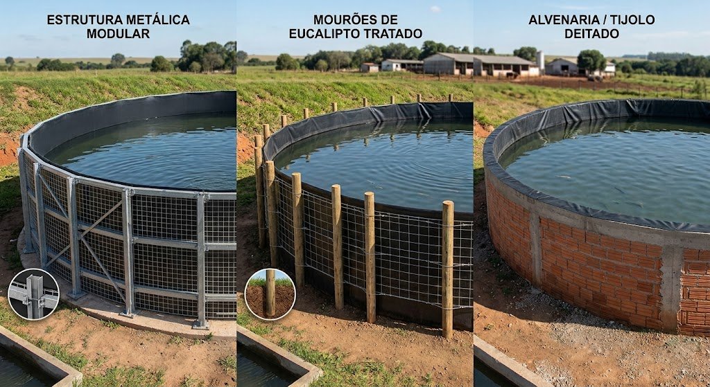 estruturas para tanque geomembrana pead